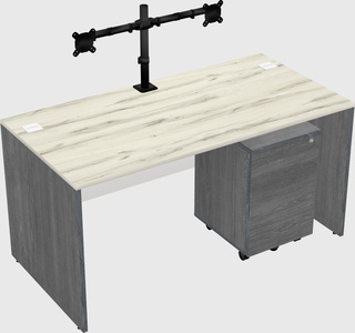Rectangular desk