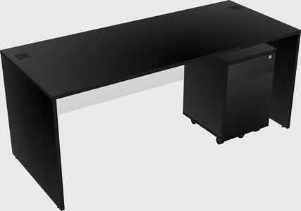 Rectangular desk