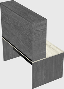 Rectangular desk
