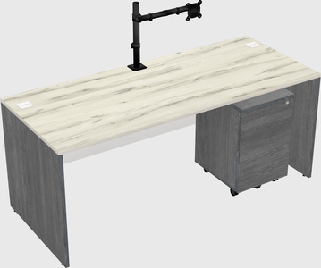 Rectangular desk