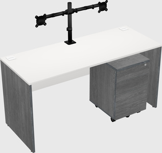 Rectangular desk