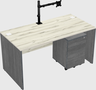 Rectangular desk