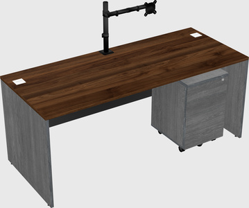Rectangular desk