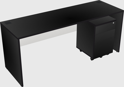 Rectangular desk