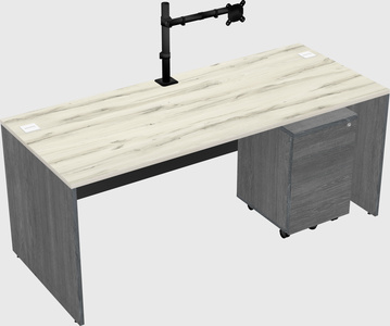 Rectangular desk