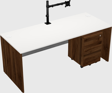 Rectangular desk