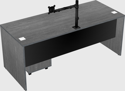 Rectangular desk