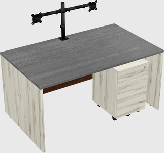 Rectangular desk