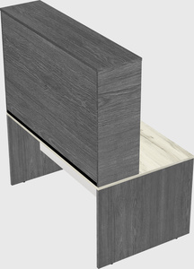 Rectangular desk