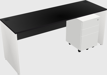 Rectangular desk