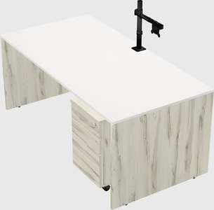Rectangular desk