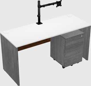 Rectangular desk