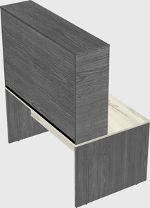 Rectangular desk