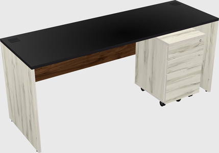 Rectangular desk