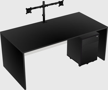 Rectangular desk