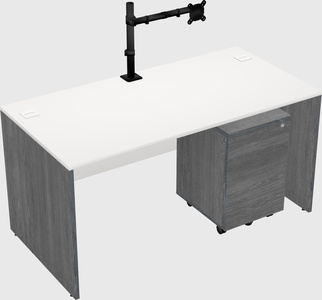 Rectangular desk