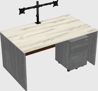 Rectangular desk