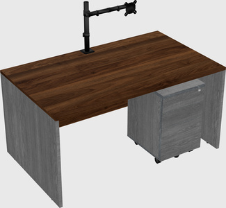 Rectangular desk