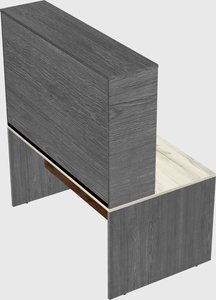 Rectangular desk