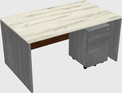 Rectangular desk