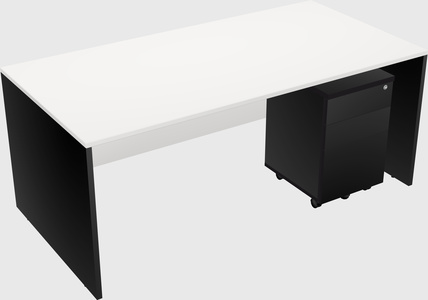 Rectangular desk