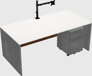 Rectangular desk