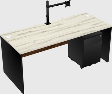 Rectangular desk
