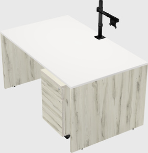 Rectangular desk