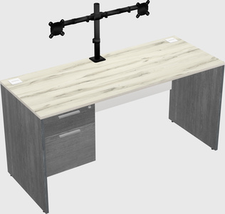 Rectangular desk