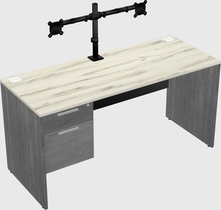 Rectangular desk