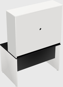 Rectangular desk