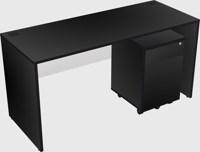 Rectangular desk