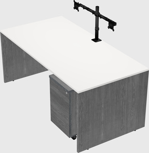 Rectangular desk