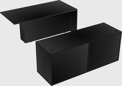 Executive parallel desk with credenza