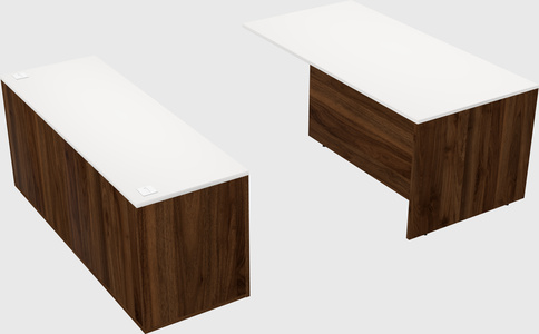 Executive parallel desk with credenza