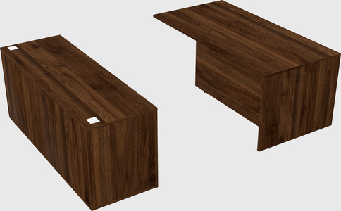 Executive parallel desk with credenza
