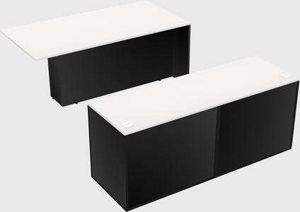 Executive parallel desk with credenza