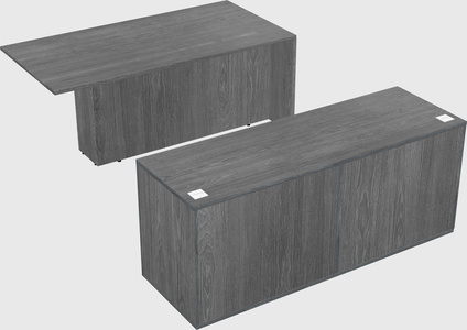 Executive parallel desk with credenza