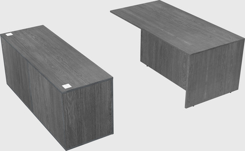 Executive parallel desk with credenza