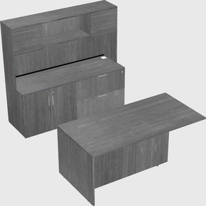 Executive parallel desk with credenza