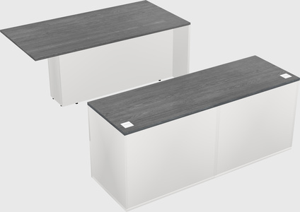 Executive parallel desk with credenza