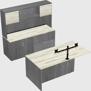 Executive parallel desk with credenza
