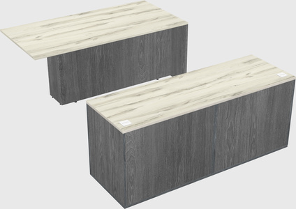 Executive parallel desk with credenza
