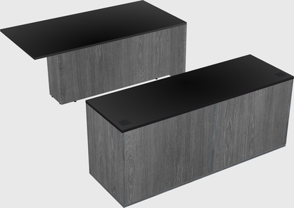 Executive parallel desk with credenza