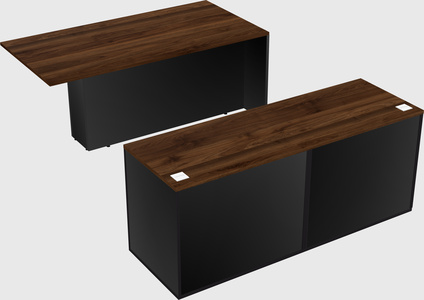 Executive parallel desk with credenza