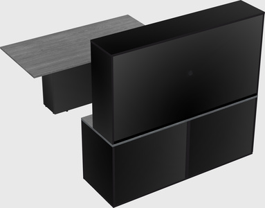 Executive parallel desk with credenza