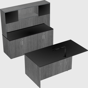Executive parallel desk with credenza