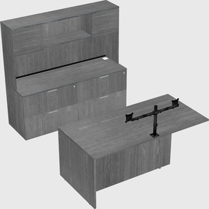 Executive parallel desk with credenza