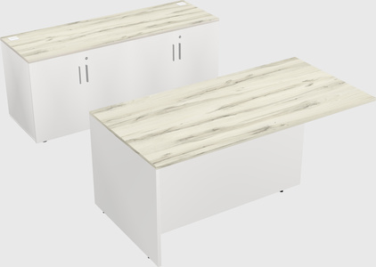 Executive parallel desk with credenza