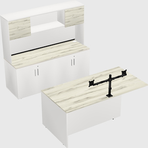 Executive parallel desk with credenza